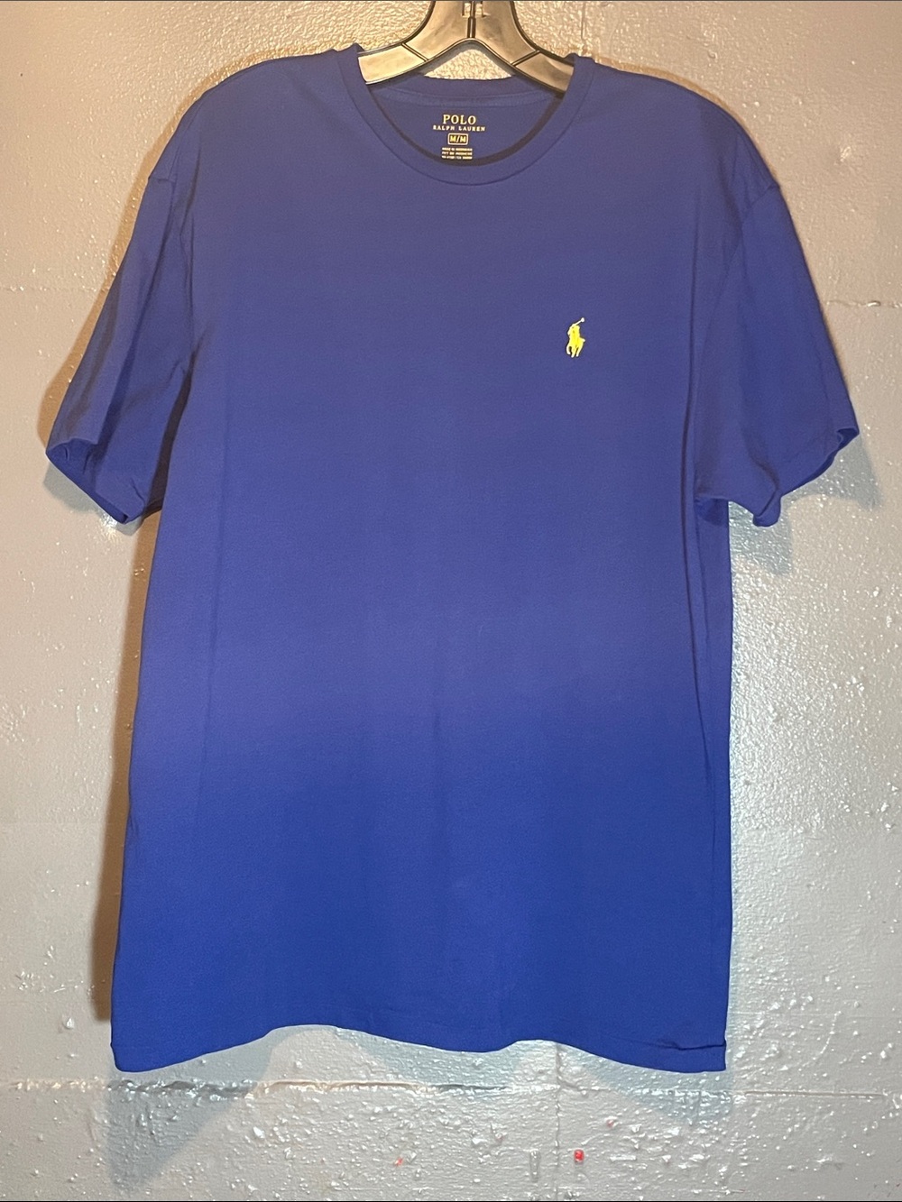Polo by Ralph Lauren Short Sleeve Crew Tee in Royal Blue with Yellow Pony